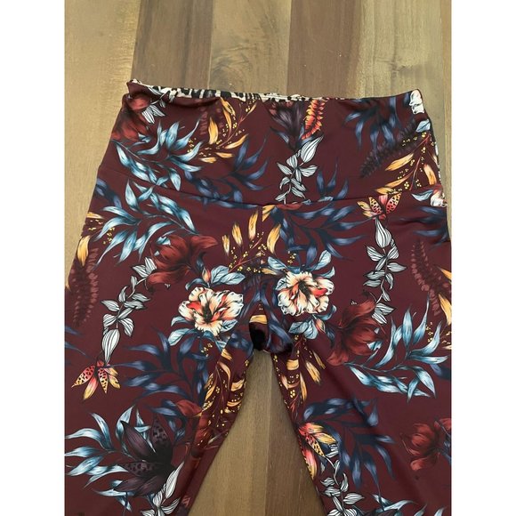 Onzie High-Rise Majestic Floral Leggings Large - Picture 3 of 12